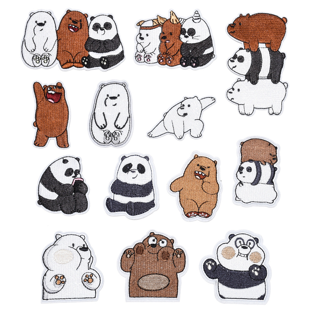 Wholesale Chic Cartoon Bear Embroidered Cloth Patch For Kids Coat DIY Decorative Sew On Accessory OLY Exclusive