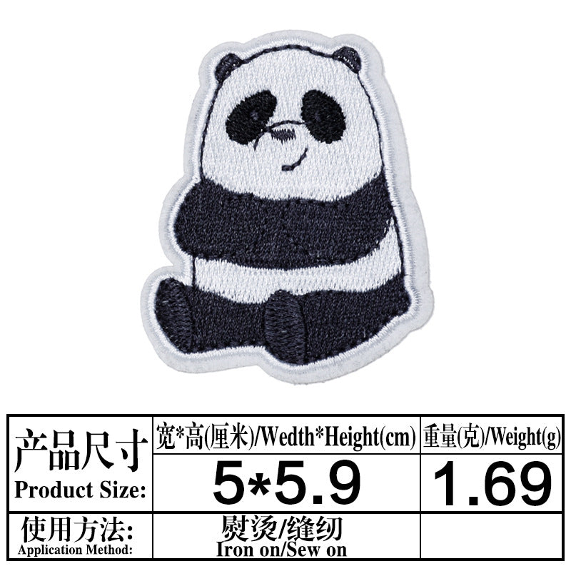 Wholesale Chic Cartoon Bear Embroidered Cloth Patch For Kids Coat DIY Decorative Sew On Accessory OLY Exclusive