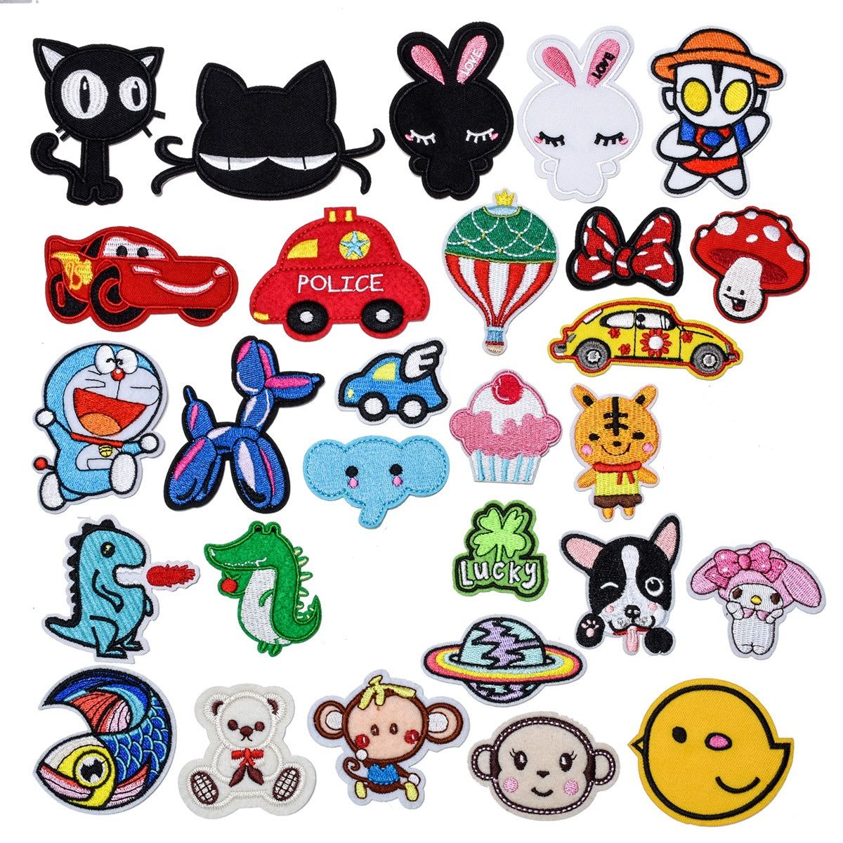 Wholesale Felt Twill Cartoon Animal Iron On Embroidery Patches For Hat DIY Casual Craft Supply OLY Exclusive
