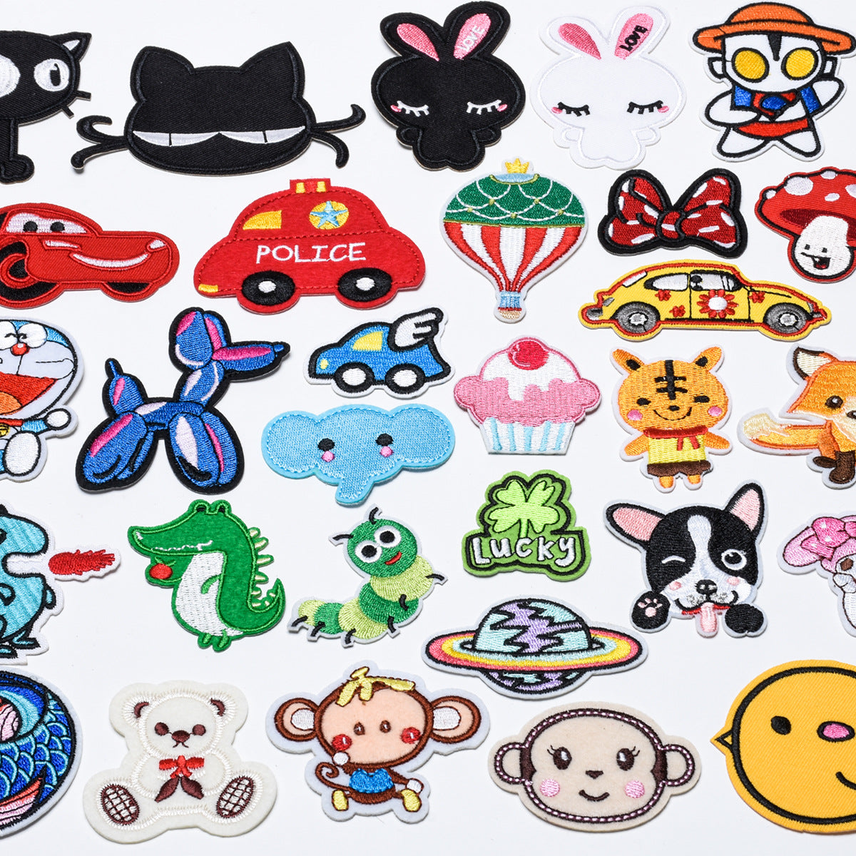 Wholesale Felt Twill Cartoon Animal Iron On Embroidery Patches For Hat DIY Casual Craft Supply OLY Exclusive