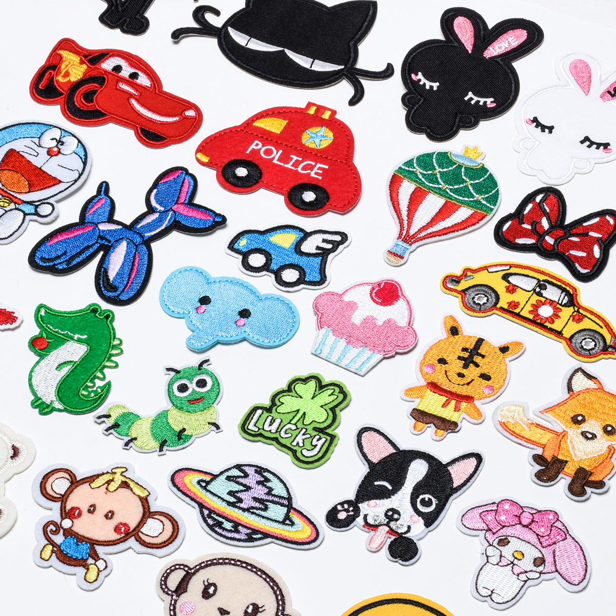 Wholesale Felt Twill Cartoon Animal Iron On Embroidery Patches For Hat DIY Casual Craft Supply OLY Exclusive