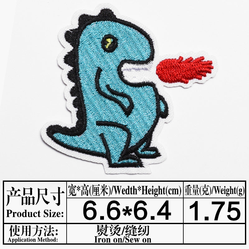 Wholesale Felt Twill Cartoon Animal Iron On Embroidery Patches For Hat DIY Casual Craft Supply OLY Exclusive