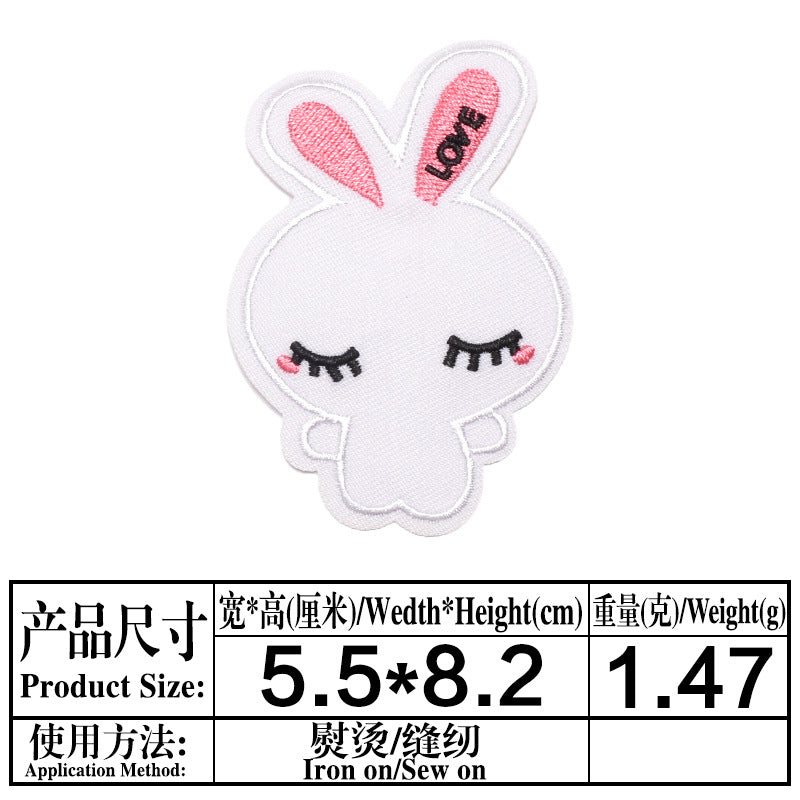 Wholesale Felt Twill Cartoon Animal Iron On Embroidery Patches For Hat DIY Casual Craft Supply OLY Exclusive