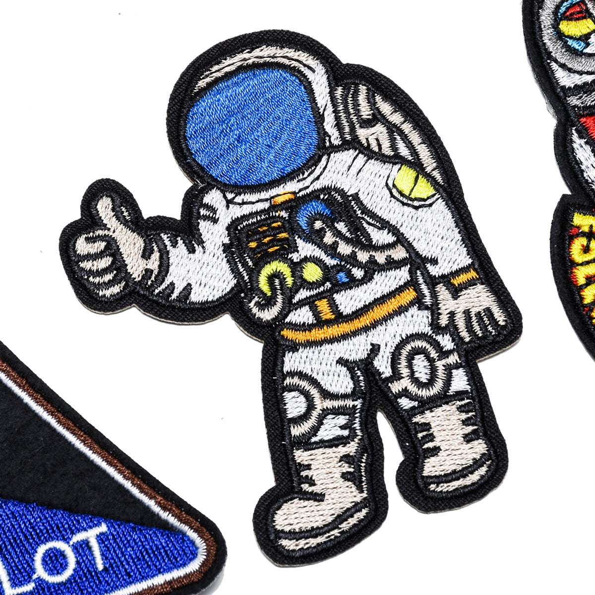Wholesale Felt Twill Embroidered Patches Space Astronaut Rocket DIY Craft Decorative Home Decor Resale Gift MysteryZone