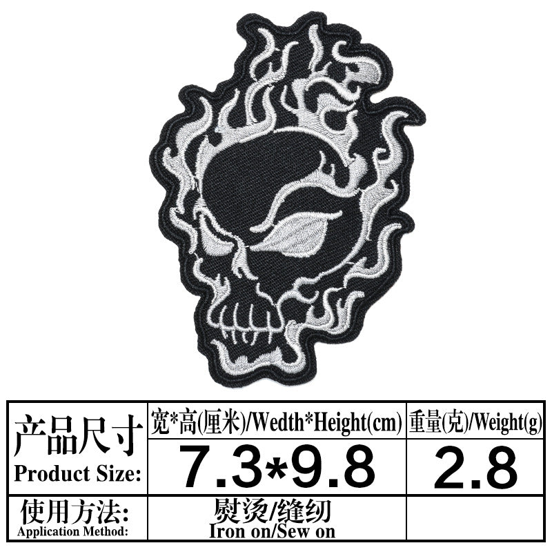 Wholesale Skull Pentagram Series DIY Patches