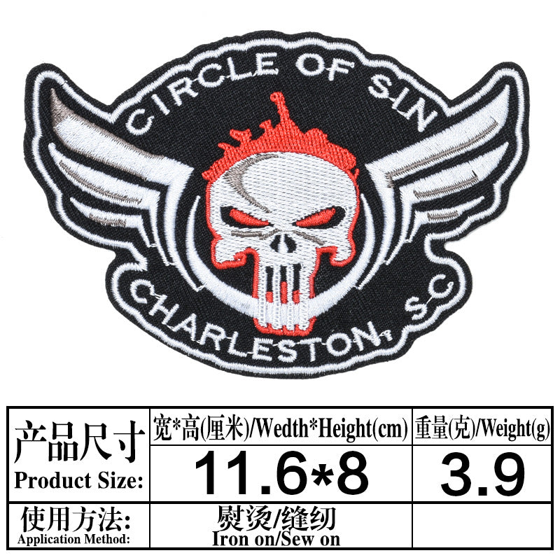 Wholesale Skull Pentagram Series DIY Patches