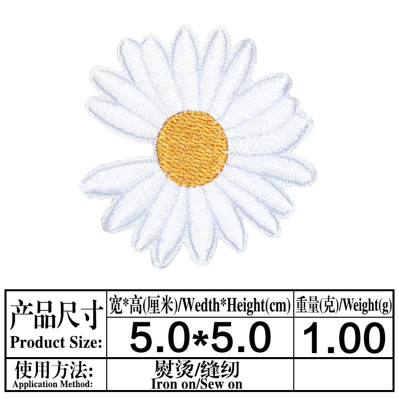 Wholesale Felt Embroidered Self Adhesive Patch Stylish Clothing Hair Accessory DIY Craft Supply Gift Boutique Resale