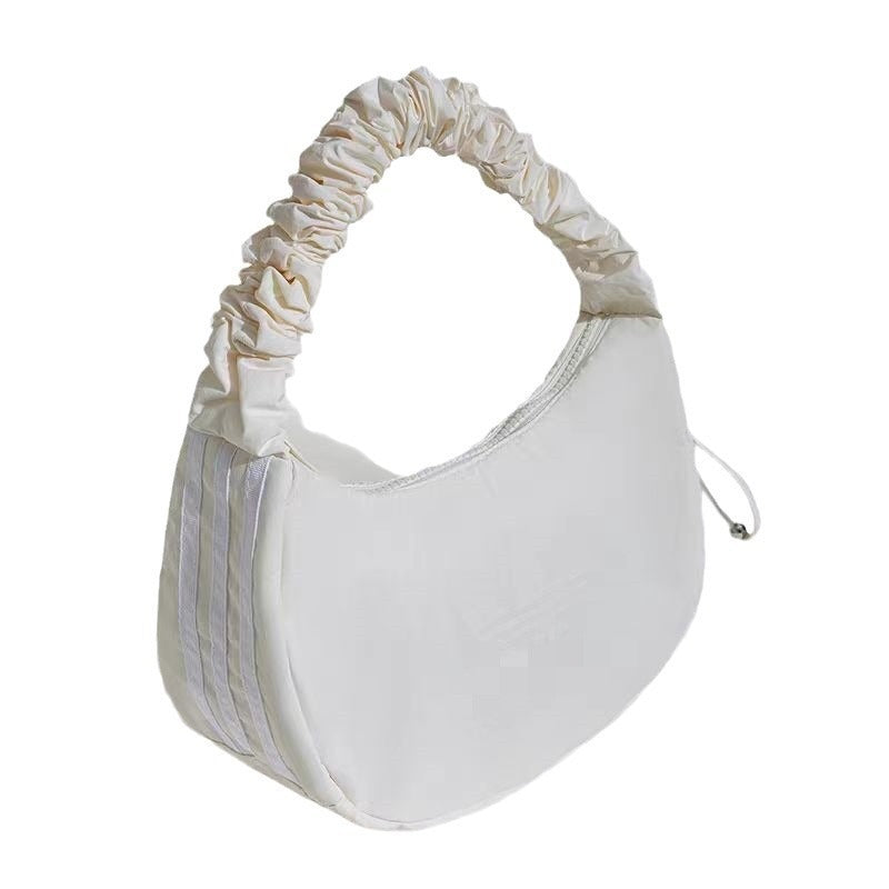 Wholesale Cloud Clover Underarm Pleated Sports Leisure Shoulder Bags