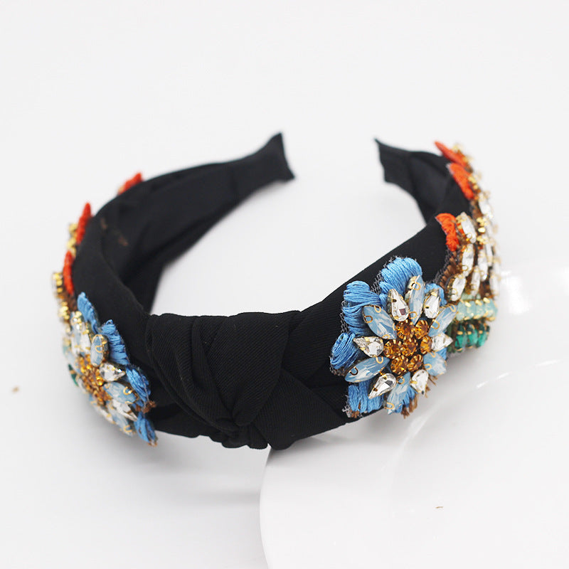 Wholesale Baroque Crystal Fabric Hair Accessories