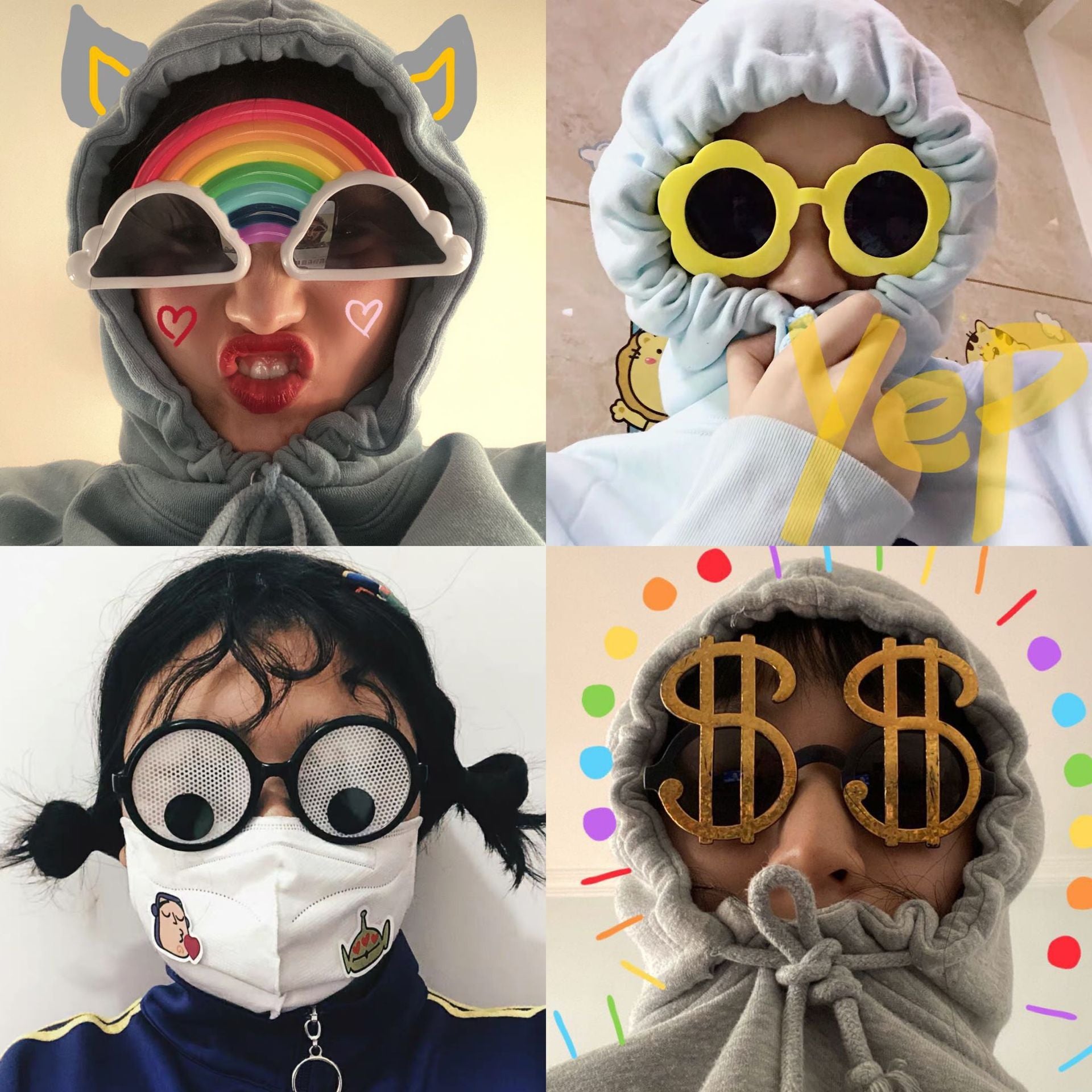 Wholesale Birthday Glasses New Party Party Glasses Sunglasses Funny Glasses