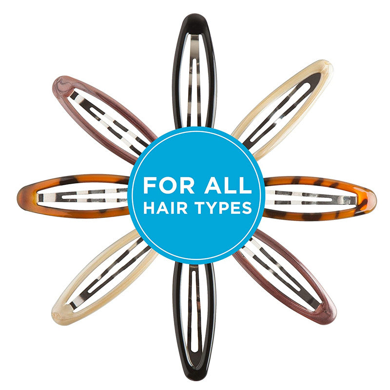 Wholesale 7cm Oval Black Turtle Shell Color Clip Water Drop Hair Accessories