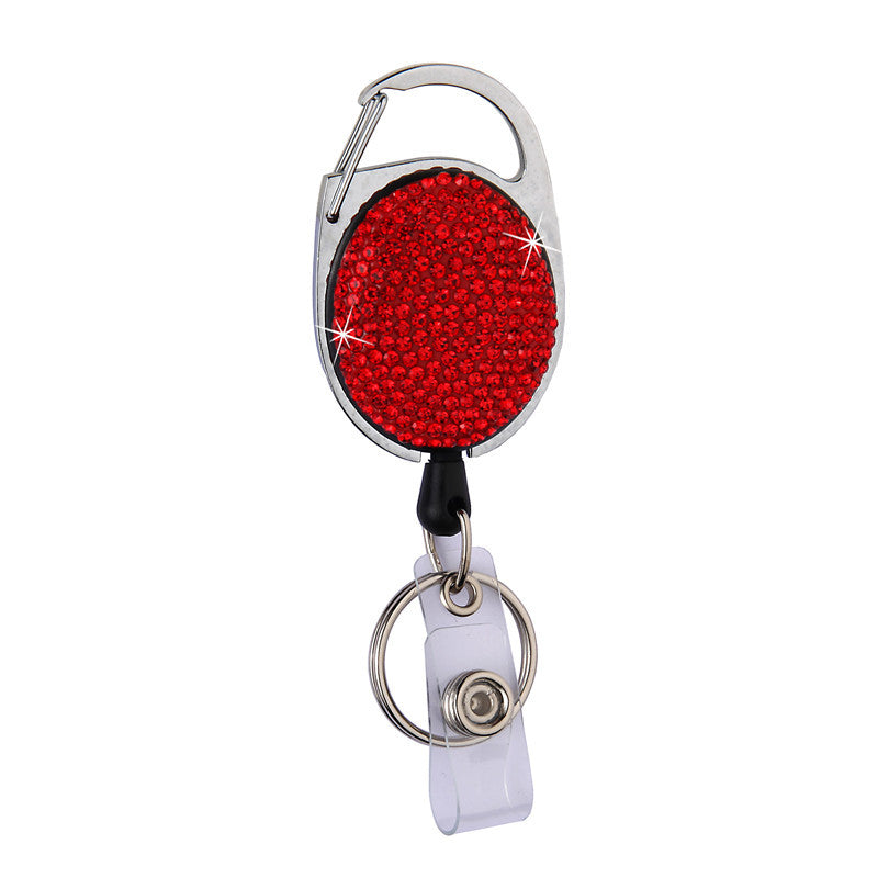 Wholesale Metal Badge Reels carabiner with diamond extension