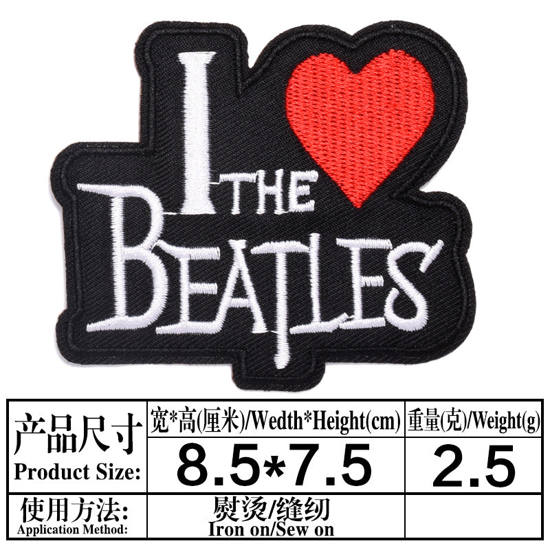 Wholesale 17 Piece Black White English Letter Cloth Patches Chic Clothing Accessory For DIY Gift Or Boutique Resale