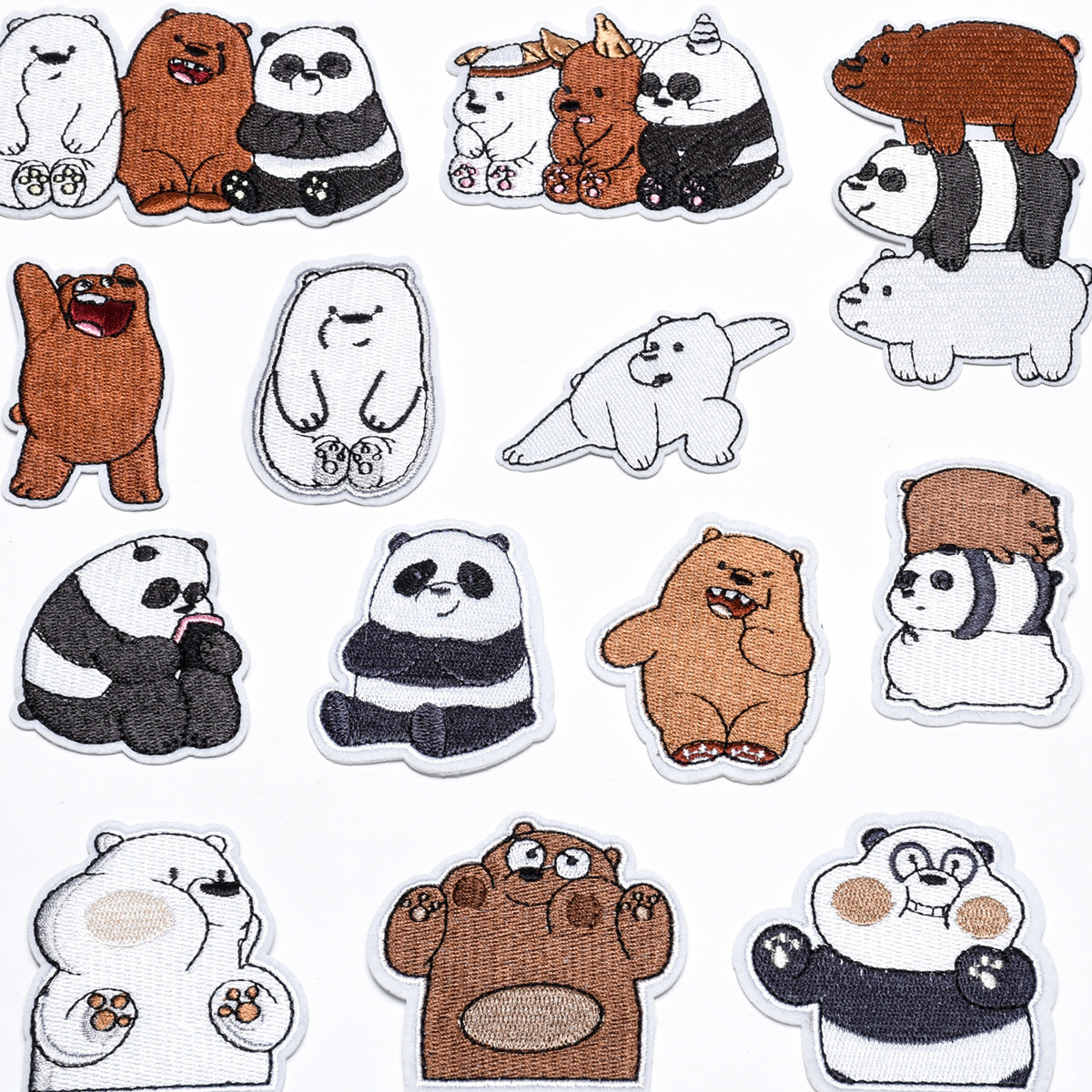Wholesale Chic Cartoon Bear Embroidered Cloth Patch For Kids Coat DIY Decorative Sew On Accessory OLY Exclusive