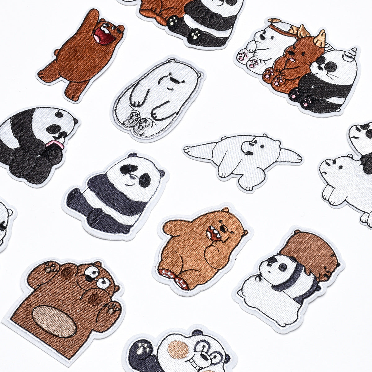 Wholesale Chic Cartoon Bear Embroidered Cloth Patch For Kids Coat DIY Decorative Sew On Accessory OLY Exclusive