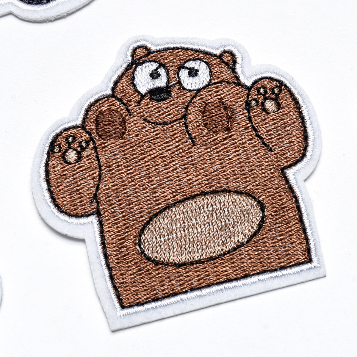 Wholesale Chic Cartoon Bear Embroidered Cloth Patch For Kids Coat DIY Decorative Sew On Accessory OLY Exclusive