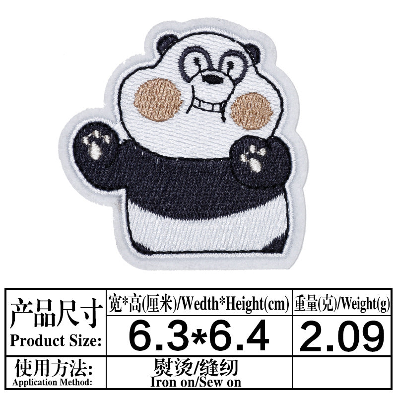 Wholesale Chic Cartoon Bear Embroidered Cloth Patch For Kids Coat DIY Decorative Sew On Accessory OLY Exclusive