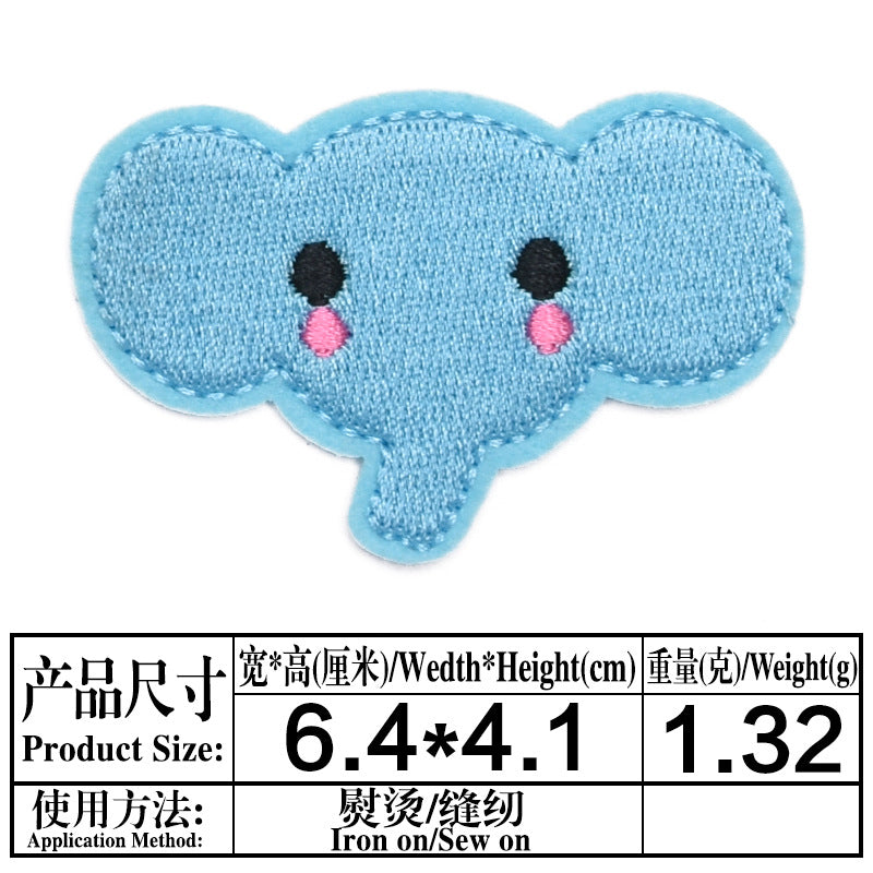 Wholesale Felt Twill Cartoon Animal Iron On Embroidery Patches For Hat DIY Casual Craft Supply OLY Exclusive