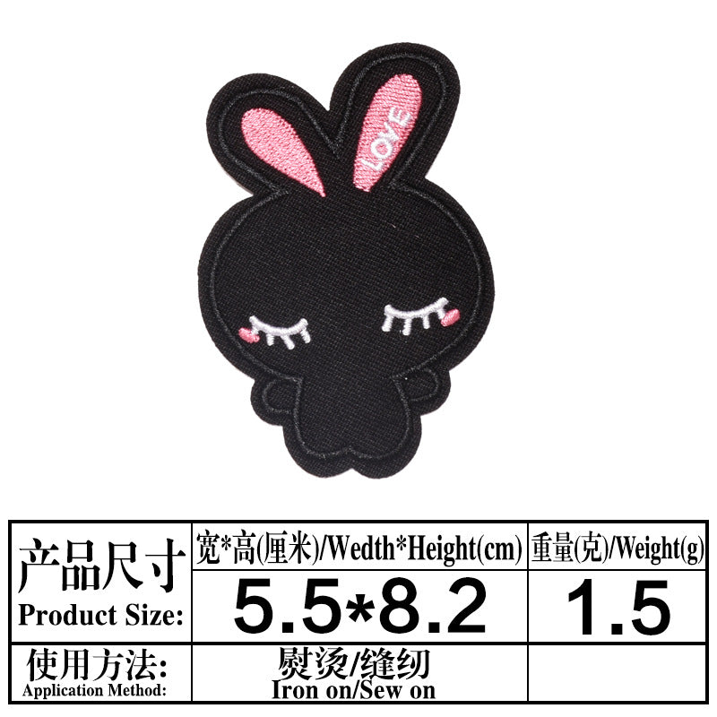 Wholesale Felt Twill Cartoon Animal Iron On Embroidery Patches For Hat DIY Casual Craft Supply OLY Exclusive