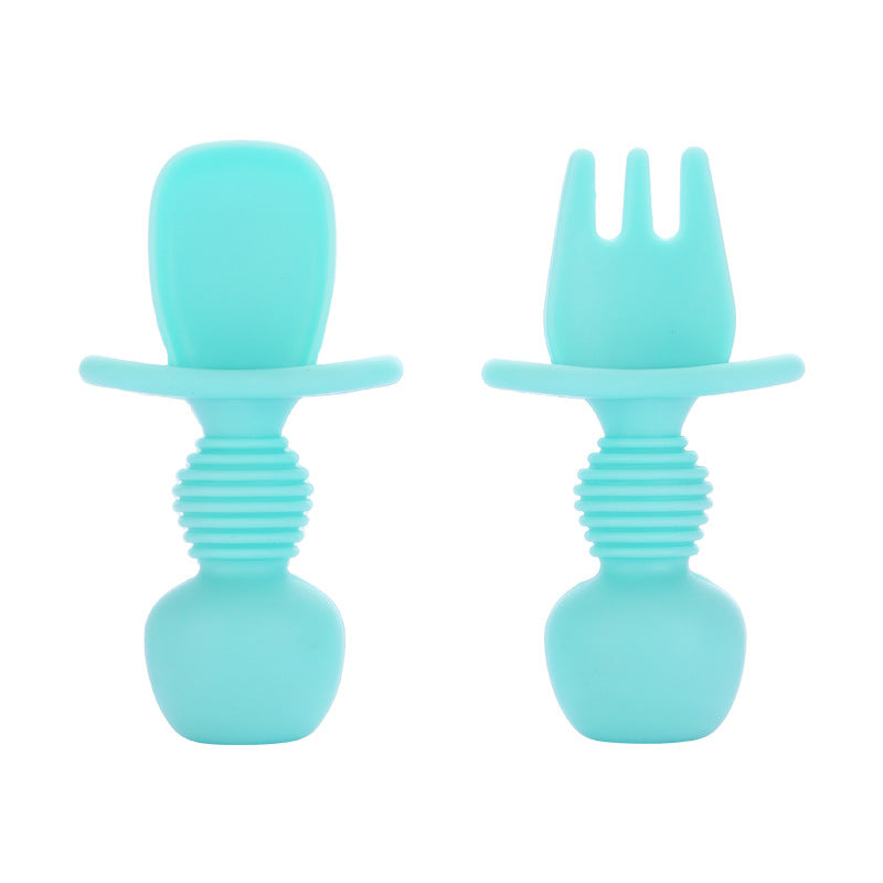 Wholesale Silicone Licking Spoon Baby Learning Eating Training Spoon