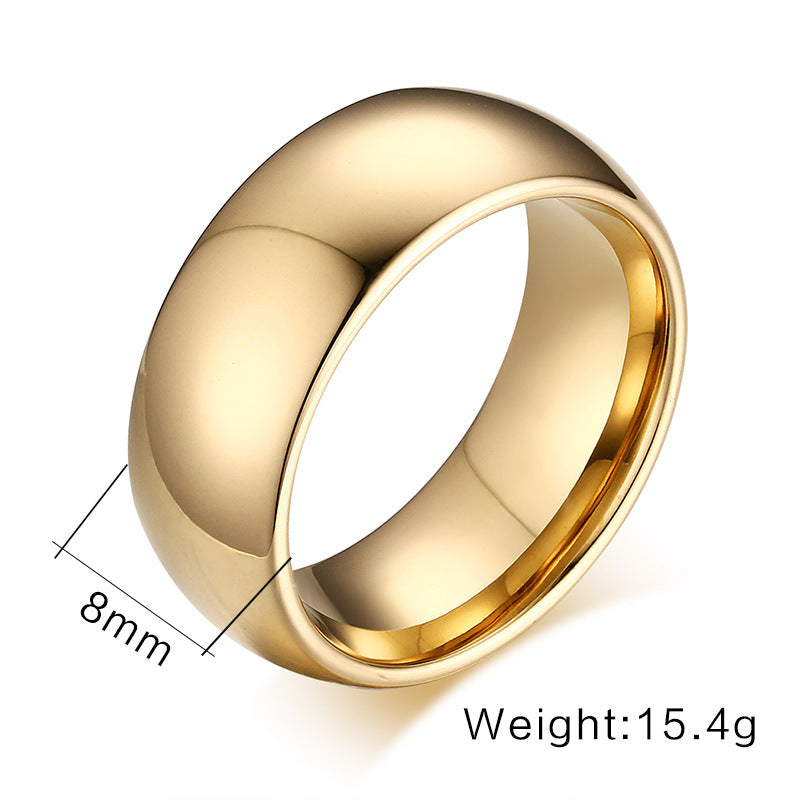 Wholesale Smooth Plain Tungsten Steel Couple Rings