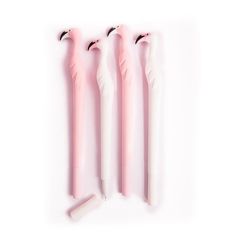 Bolígrafo de estilo de flamenco de plástico de 12 piezas al por mayor