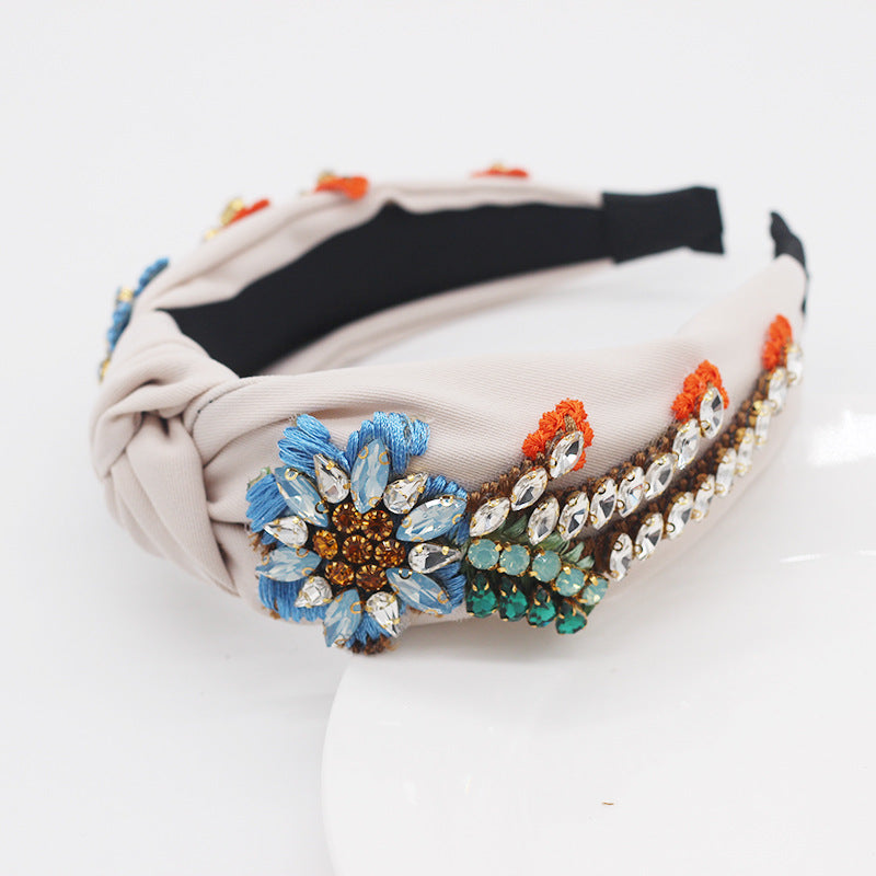 Wholesale Baroque Crystal Fabric Hair Accessories