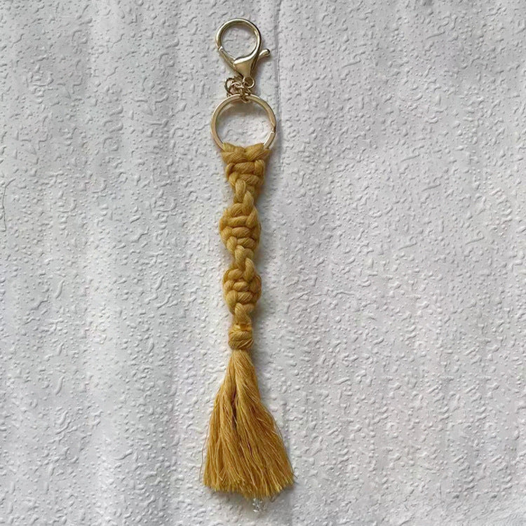 Wholesale Hand Woven Cotton Thread Keychain