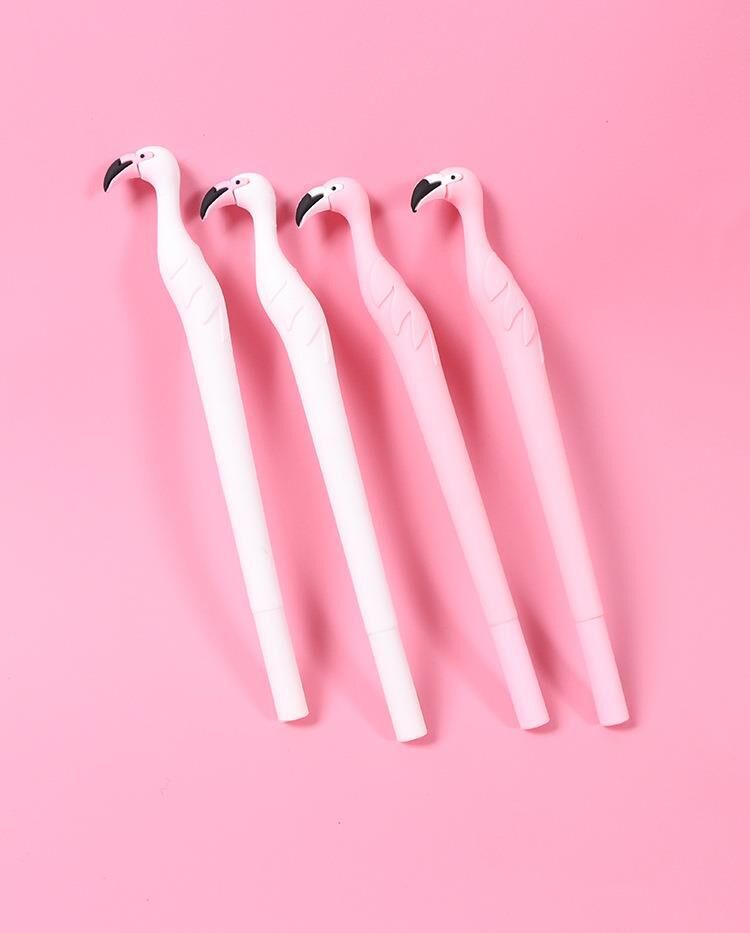 Bolígrafo de estilo de flamenco de plástico de 12 piezas al por mayor