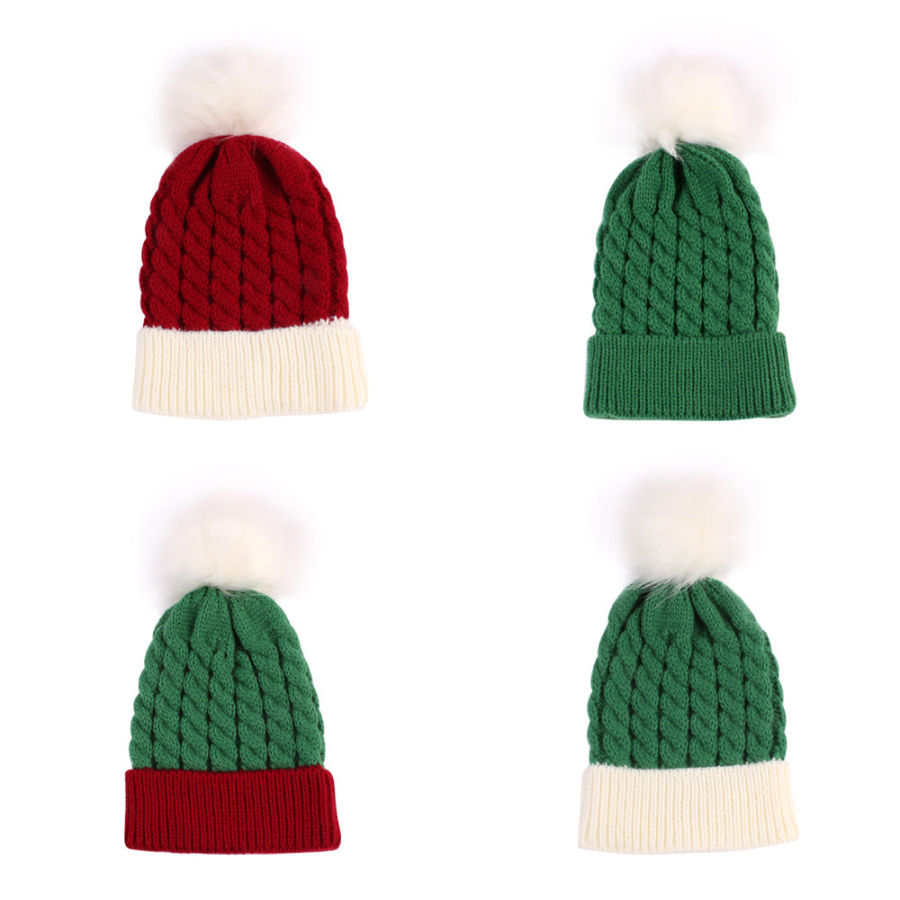 Wholesale Christmas Children's Warm Knitted Beanie