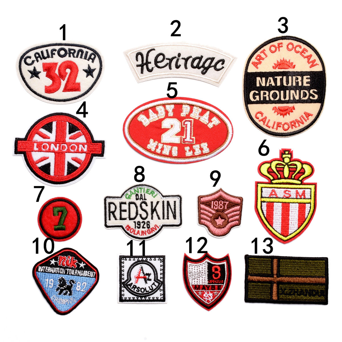 Wholesale Trendy Skull Embroidered Iron On Patch Clothing Decorative Badge Resale