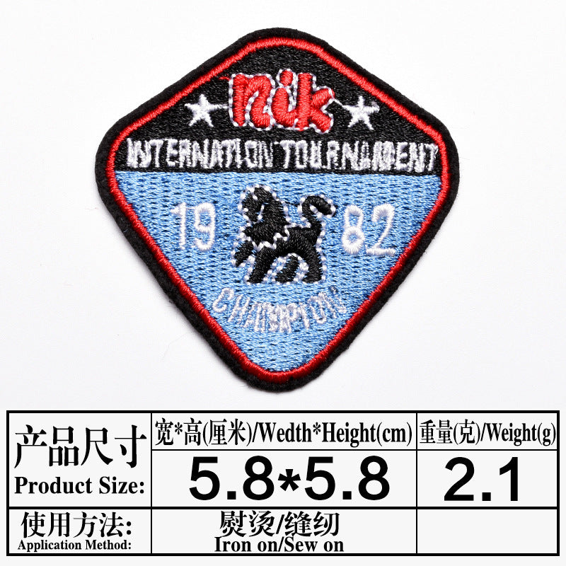 Wholesale Trendy Skull Embroidered Iron On Patch Clothing Decorative Badge Resale