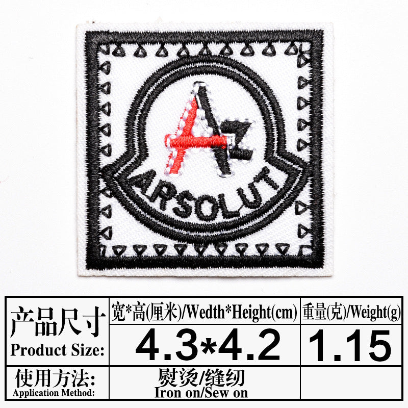 Wholesale Trendy Skull Embroidered Iron On Patch Clothing Decorative Badge Resale