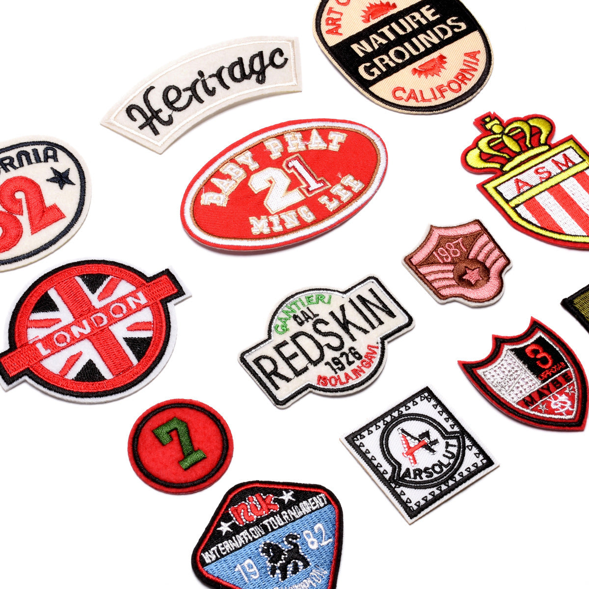 Wholesale Trendy Skull Embroidered Iron On Patch Clothing Decorative Badge Resale