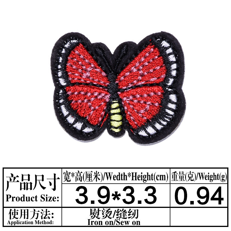Wholesale Embroidered Butterfly Patches Set Of 9 Stylish Fabric DIY Applique For Clothing Repair Trendy Boutique Accessory