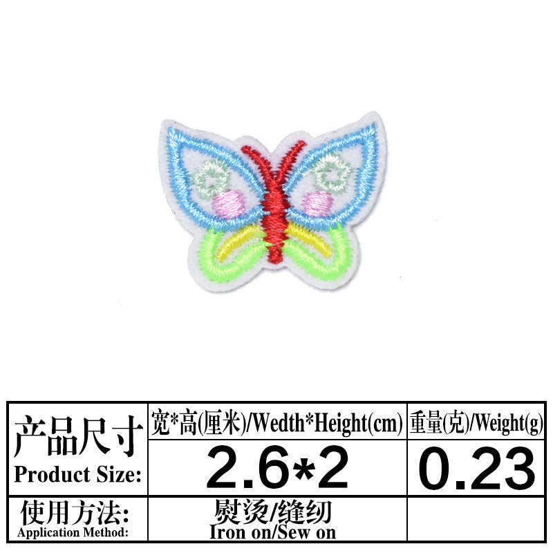 Wholesale Embroidered Butterfly Patches Set Of 9 Stylish Fabric DIY Applique For Clothing Repair Trendy Boutique Accessory