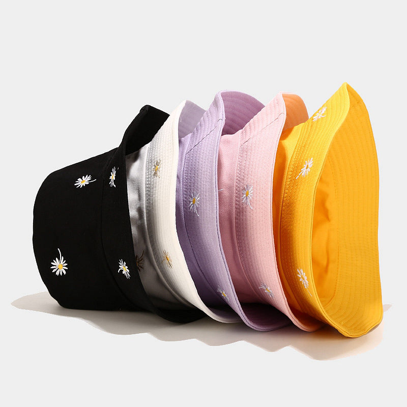 New embroidered reversible hat outdoor sun hat