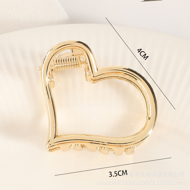 Wholesale Medium Alloy Electroplated Hairpin Hairpin Women's Simple Hair Grab Fashion All-match Hair Accessories Internet Celebrant Grab Clip