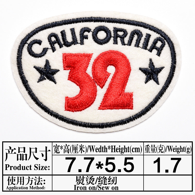 Wholesale Trendy Skull Embroidered Iron On Patch Clothing Decorative Badge Resale