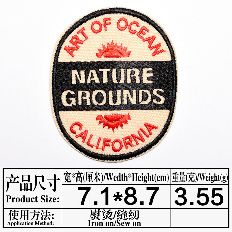 Wholesale Trendy Skull Embroidered Iron On Patch Clothing Decorative Badge Resale