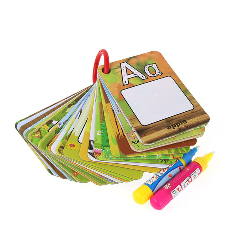 Wholesale Children's Water Painting Board Early Education Card 26 English Letter Learning Cognitive Card