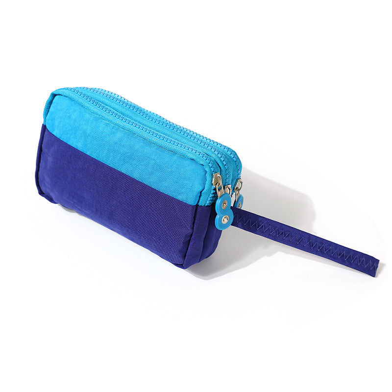 Wholesale Three-layer Zippered Nylon Wallet