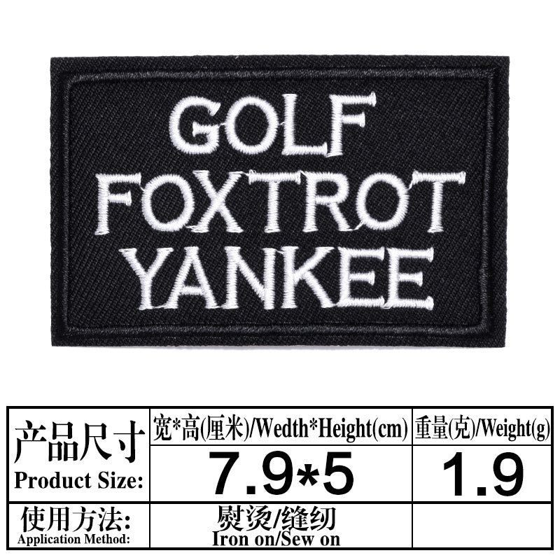 Wholesale Black English Letter Embroidered Patches 20 Pack DIY Clothing Badges For Shoes Hats Fashion Decorative Accessory For Everyday Use