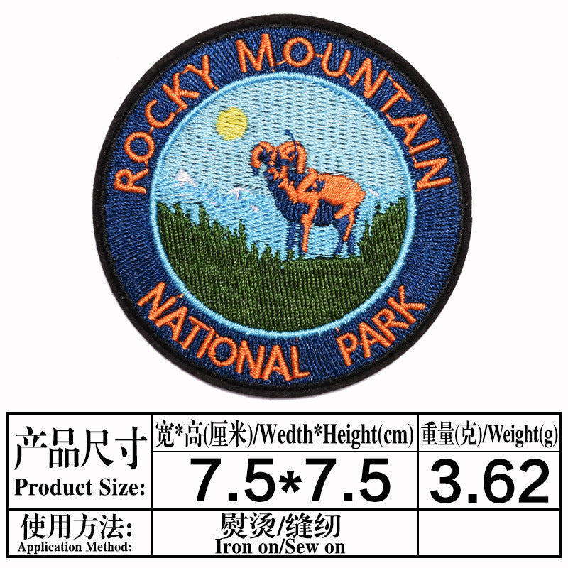 Wholesale Stylish Cartoon Embroidered Iron On Twill Patch For Clothing And Bags DIY Decorative Accent