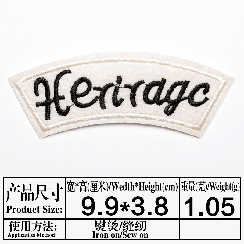 Wholesale Trendy Skull Embroidered Iron On Patch Clothing Decorative Badge Resale