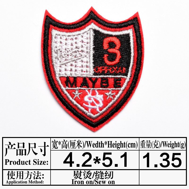 Wholesale Trendy Skull Embroidered Iron On Patch Clothing Decorative Badge Resale