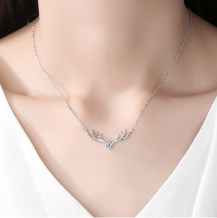 Wholesale Valentine' s Day a deer with you necklace