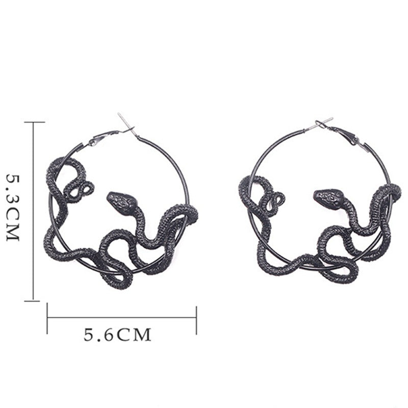 Wholesale Fashion Exaggerated Retro Creative Beauty Snake Earrings