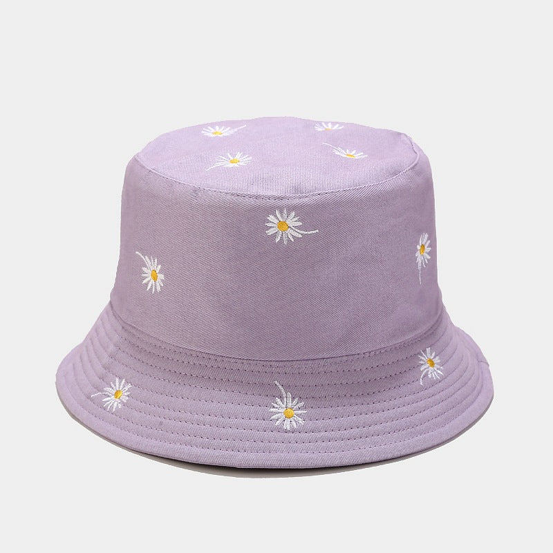 New embroidered reversible hat outdoor sun hat