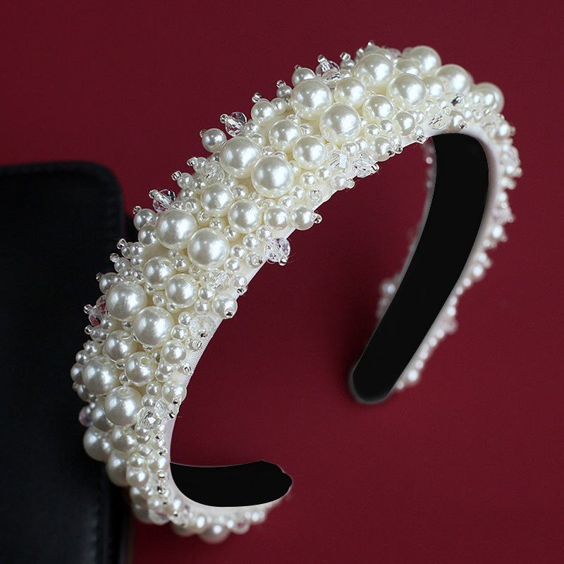 Wholesale Pearl Crown Baroque Crystal Headband